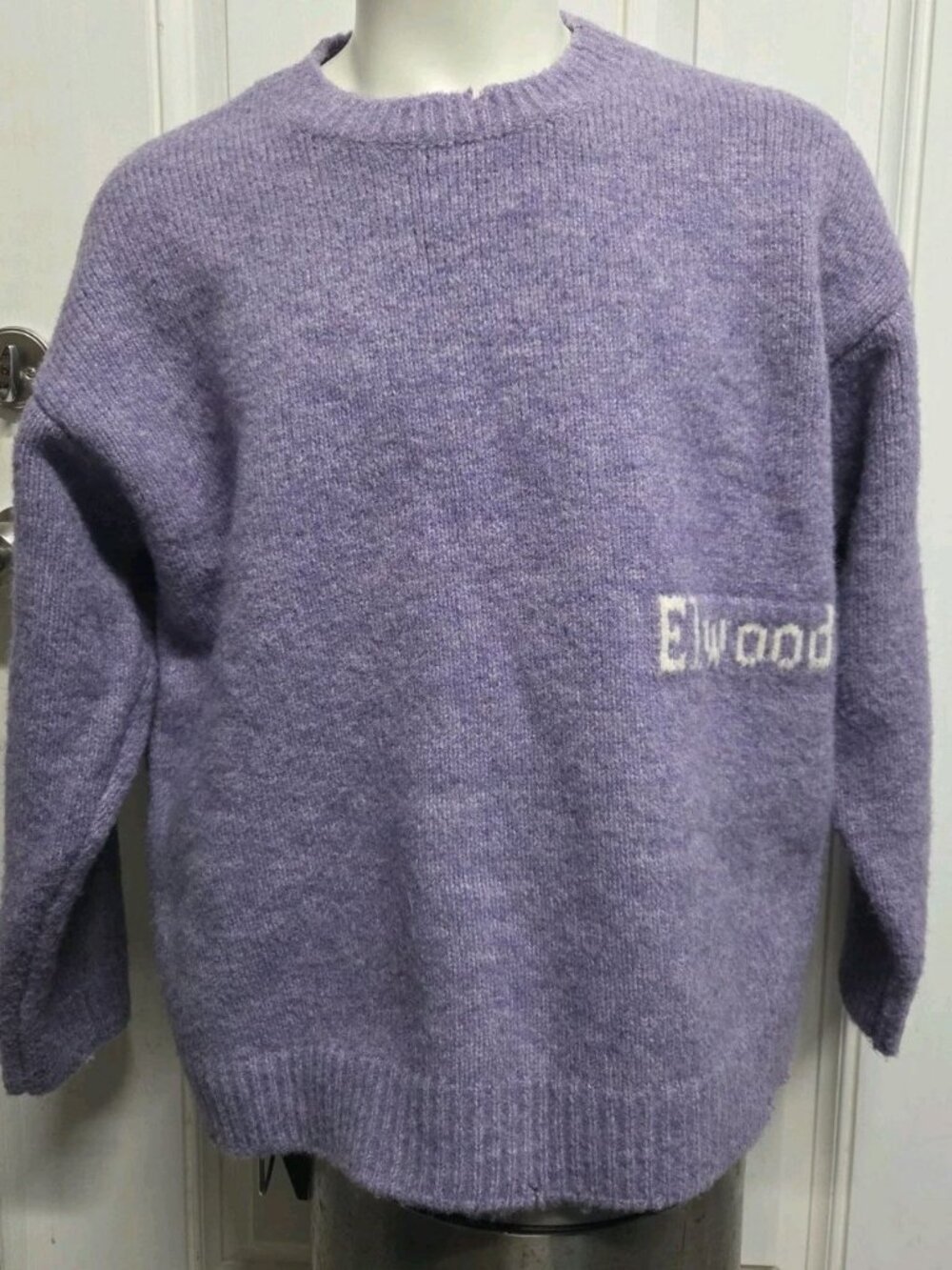 Elwood Womens Sweater Organic Purple Size Medium NWT